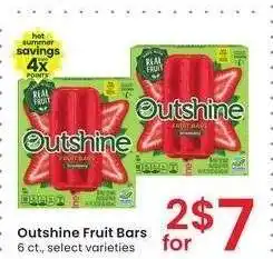 Albertsons Outshine Fruit Bars - 6 ct., select varieties offer