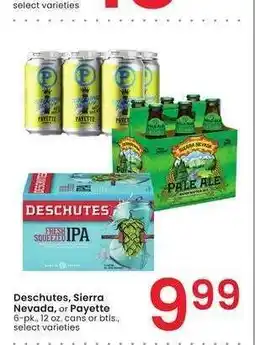 Albertsons Deschutes, Sierra Nevada, or Payette - 6 - pk., 12 oz. cans or btls., select varieties offer