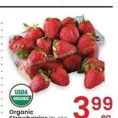 Albertsons Organic Strawberries offer