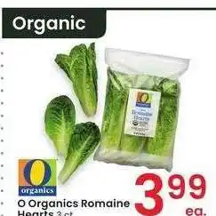 Albertsons O ORGANICS ROMAINE HEARTS - 3 ct offer
