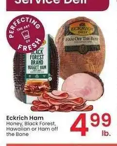Albertsons Eckrich Ham - Honey, Black Forest, Hawaiian or Ham off the Bone offer