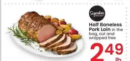 Albertsons Half Boneless Pork Loin - in the bag, cut and wrapped free offer
