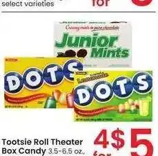 Albertsons Tootsie Roll Theater Box Candy - 3.5-6.5 oz., select varieties offer