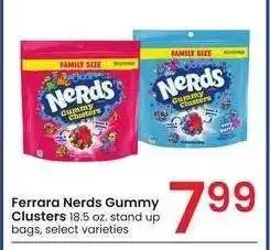 Albertsons Ferrara Nerds Gummy Clusters - 18.5 oz. stand up bags, select varieties offer