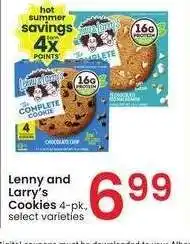 Albertsons Lenny and Larry's Cookies - 4 - pk., select varieties offer