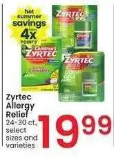 Albertsons Zyrtec Allergy Relief - 24-30 ct., select sizes and varieties offer