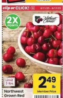 Albertsons Northwest Grown Red Sweet Cherries offer