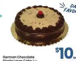 Albertsons German Chocolate Single Layer Cake - 8 in offer