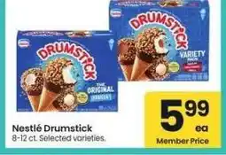 Albertsons Nestle Drumstick - 8-12 ct. Selected varieties offer