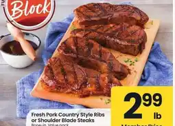 Albertsons Fresh Pork Country Style Ribs or Shoulder Blade Steaks - Bone - in. Value pack offer