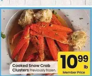 Albertsons Cooked Snow Crab Clusters - Previously frozen offer