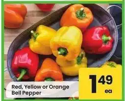 Albertsons Red, Yellow or Orange Bell Pepper offer