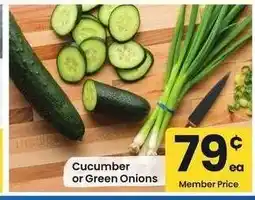 Albertsons Cucumber or Green Onions offer