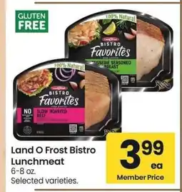 Albertsons Land O Frost Bistro Lunchmeat - 6-8 oz. Selected varieties offer
