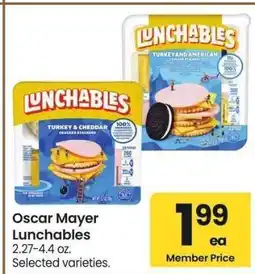 Albertsons Oscar Mayer Lunchables - 2.27-4.4 oz. Selected varieties offer