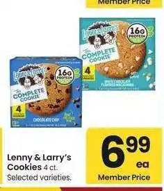 Albertsons Lenny & Larry's Cookies - 4 ct. Selected varieties offer