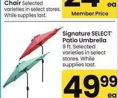 Albertsons Signature SELECT Patio Umbrella - 9 ft. Selected varieties offer