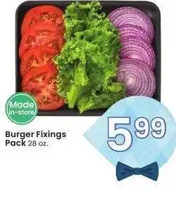 Albertsons Burger Fixings Pack - 28 oz offer