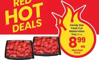 Albertsons Family Size Fresh Cut Watermelon Tray - 83 oz offer