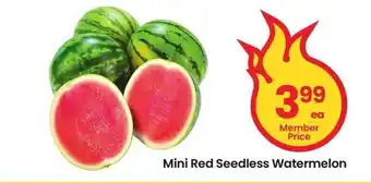 Albertsons Mini Red Seedless Watermelon offer