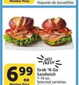 Albertsons Grab'N Go Sandwich - 7-10 oz. Selected varieties offer