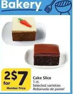 Albertsons Cake Slice - 1 ct. Selected varieties Rebanada de pastel offer