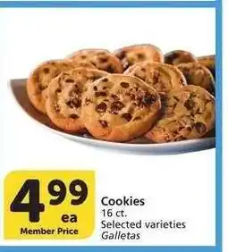 Albertsons Cookies - 16 ct. Selected varieties Galletas offer