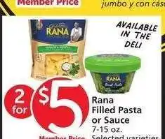 Albertsons Rana Filled Pasta or Sauce - 7-15 oz. Selected varieties offer