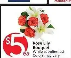 Albertsons Rose Lily Bouquet - Ramo de lirios y rosas offer