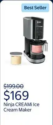 Walmart Ninja CREAMi Ice Cream Maker, 5 One-Touch Programs offer