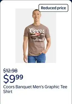 Walmart Coors Banquet Men's & Big Men's Graphic Tee Shirt offer