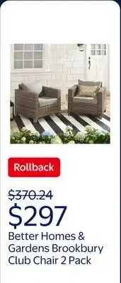 Walmart Better Homes & Gardens Brookbury Club Chair offer
