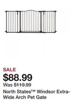 Petsmart North States Windsor Extra-Wide Arch Pet Gate offer