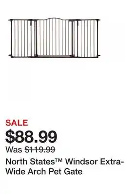 Petsmart North States Windsor Extra-Wide Arch Pet Gate offer