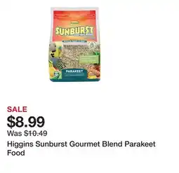 Petsmart Higgins Sunburst Gourmet Blend Parakeet Food offer