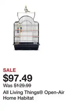 Petsmart All Living Things Open-Air Home Habitat offer