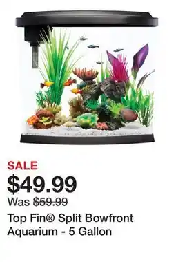 Petsmart Top Fin Split Bowfront Aquarium - 5 Gallon offer