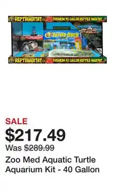 Petsmart Zoo Med Aquatic Turtle Aquarium Kit - 40 Gallon offer