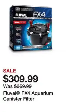 Petsmart Fluval FX4 Aquarium Canister Filter offer