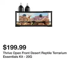 Petsmart Thrive Open Front Desert Reptile Terrarium Essentials Kit - 20G offer