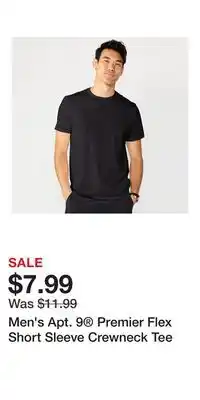Kohl's Men's Apt. 9 Premier Flex Short Sleeve Crewneck Tee offer