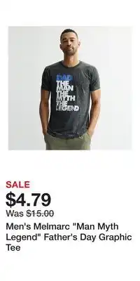 Kohl's Men's Melmarc Man Myth Legend Father's Day Graphic Tee offer
