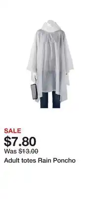Kohl's Adult totes Rain Poncho offer