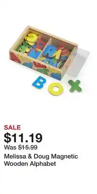 Kohl's Melissa & Doug Magnetic Wooden Alphabet offer