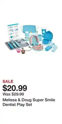 Kohl's Melissa & Doug Super Smile Dentist Play Set offer