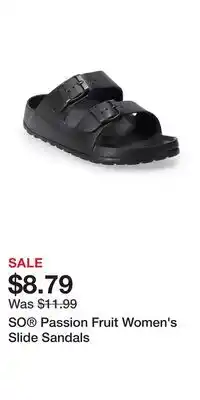 Kohl's SO Passion Fruit Women's Slide Sandals offer