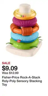 Kohl's Fisher-Price Rock-A-Stack Roly-Poly Sensory Stacking Toy offer