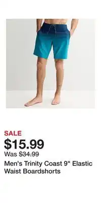 Kohl's Men's Trinity Coast 9 Elastic Waist Boardshorts offer