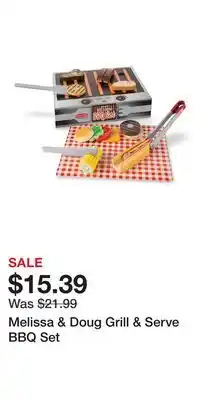 Kohl's Melissa & Doug Grill & Serve BBQ Set offer