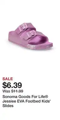 Kohl's Sonoma Goods For Life Jessiee EVA Footbed Kids' Slides offer